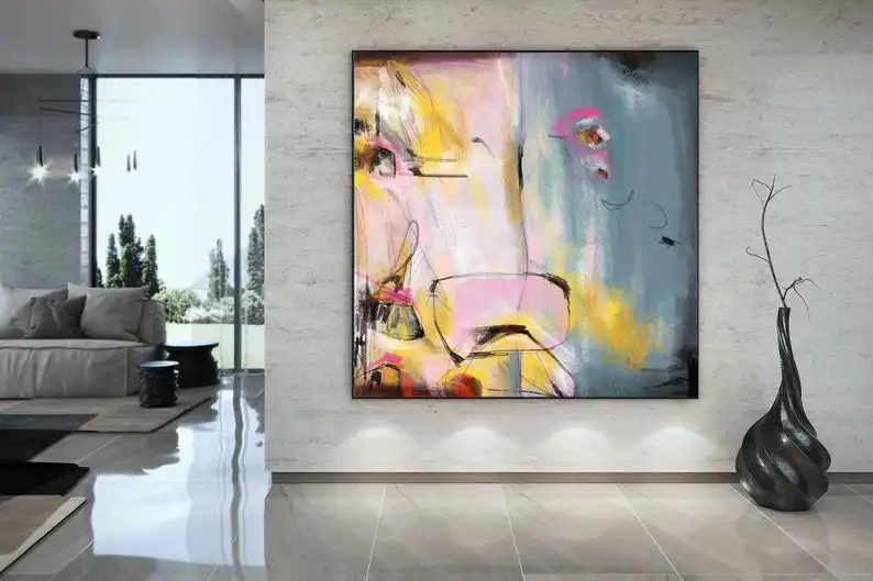 

Абстрактный холст, оригинальные картины, абстрактные картины, искусство для роскошного интерьера, декор гостиной, огромный размер, искусство для офиса, настенное искусство