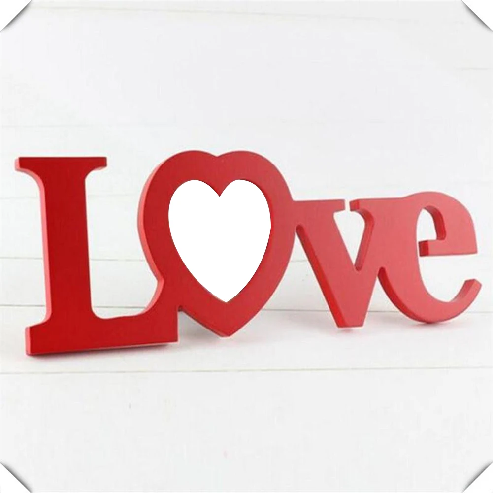 Креативные английские буквы любовь фоторамка день рождения День Святого Валентина романтический подарок домашний декор