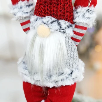 

Christmas Scene Decorations Faceless Skydiving Gnome Old Man Doll Indoor Outdoor Party Hanging Christmas Ornament FPing