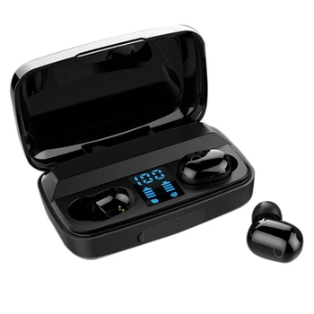 

Bluetooth Headset TWS Digital Display Wireless Stereo Sports Earbuds Waterproof Press Noise Reduction Headphones