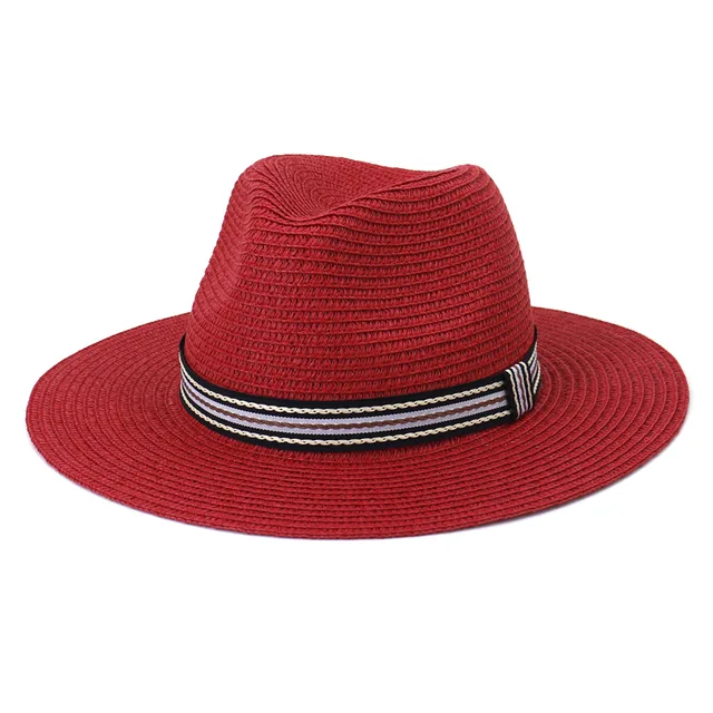 Hoaree Fedora Red Panama Hat British 