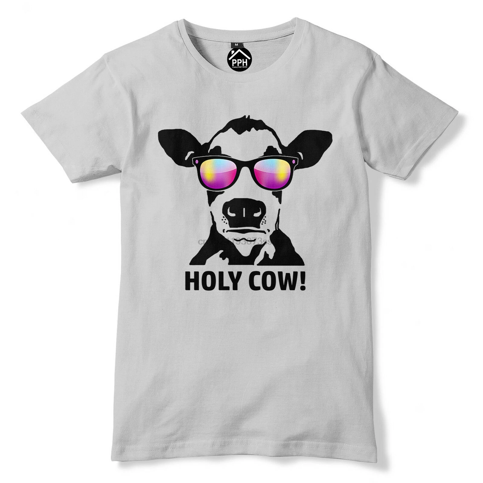 Футболка со священной коровой забавная Новинка животное Moo Chill веганский Топ для