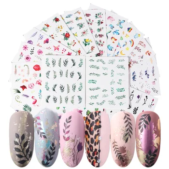 

68 Sheets Beautiful Nail Art Sticker Watermark Nail Tip Decal Manicure Paste Decoration for Women Girls
