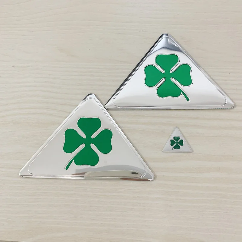 3 шт. 20 мм x 90 2 ALFA ROMEO Green Quatrefoil Delta Автомобильная боковая эмблема значок для Alfa 147 156