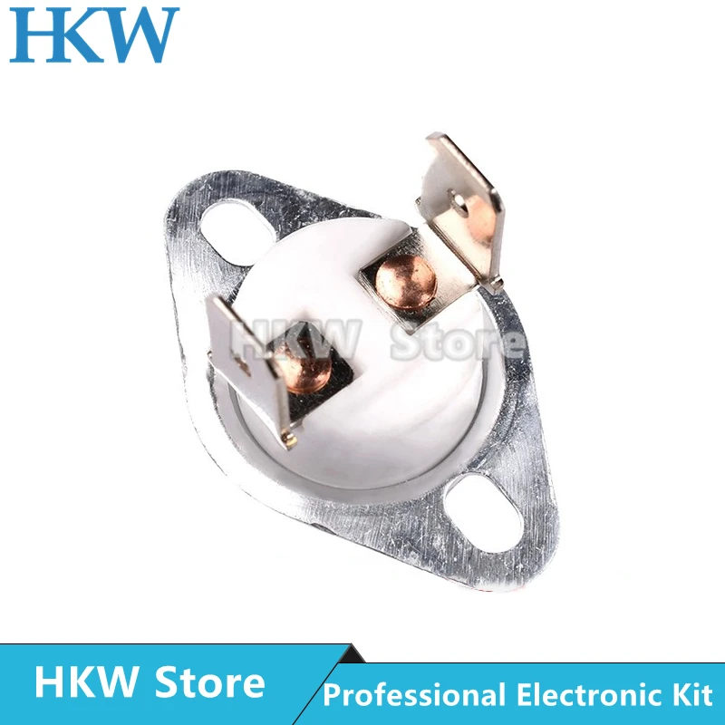 2pcs KSD303 30A 250V 40-160 학위 세라믹 정상 폐쇄 온도 스위치 서모 스탯 40 45 50 55 60 65 70 75 80 85 90 95 100 105 110 115 120 125 13