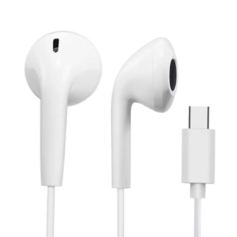 Наушники вкладыши USB 3 1 Type C с микрофоном регулятор громкости для Xiaomi Mi 6 8 Mix 2 Note Huawei