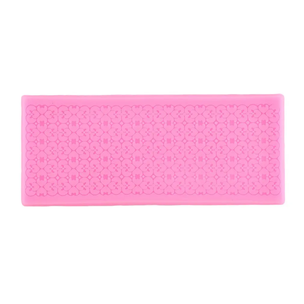

PREUP Silicone Lace Mat Cake Lace Mold Silicone Sugar Lace Mat Fondant Embossed Mold Cake Decorating Mould Baking Tool