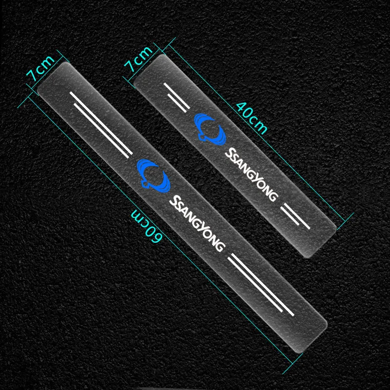 4Pcs Car Threshold Transparent Protective Film Sticker For BMW M E34 E36 E60 E90 E46 E39 E70 F10 F20 F30 X5 X6 X1 M3 M5 M6 F01