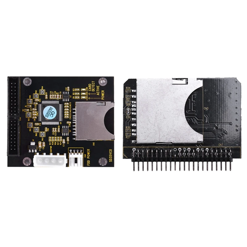 

2 Pcs SD SDHC SDXC MMC Card To IDE 3.5Inch Male Adapter 40Pin & 44-Pin