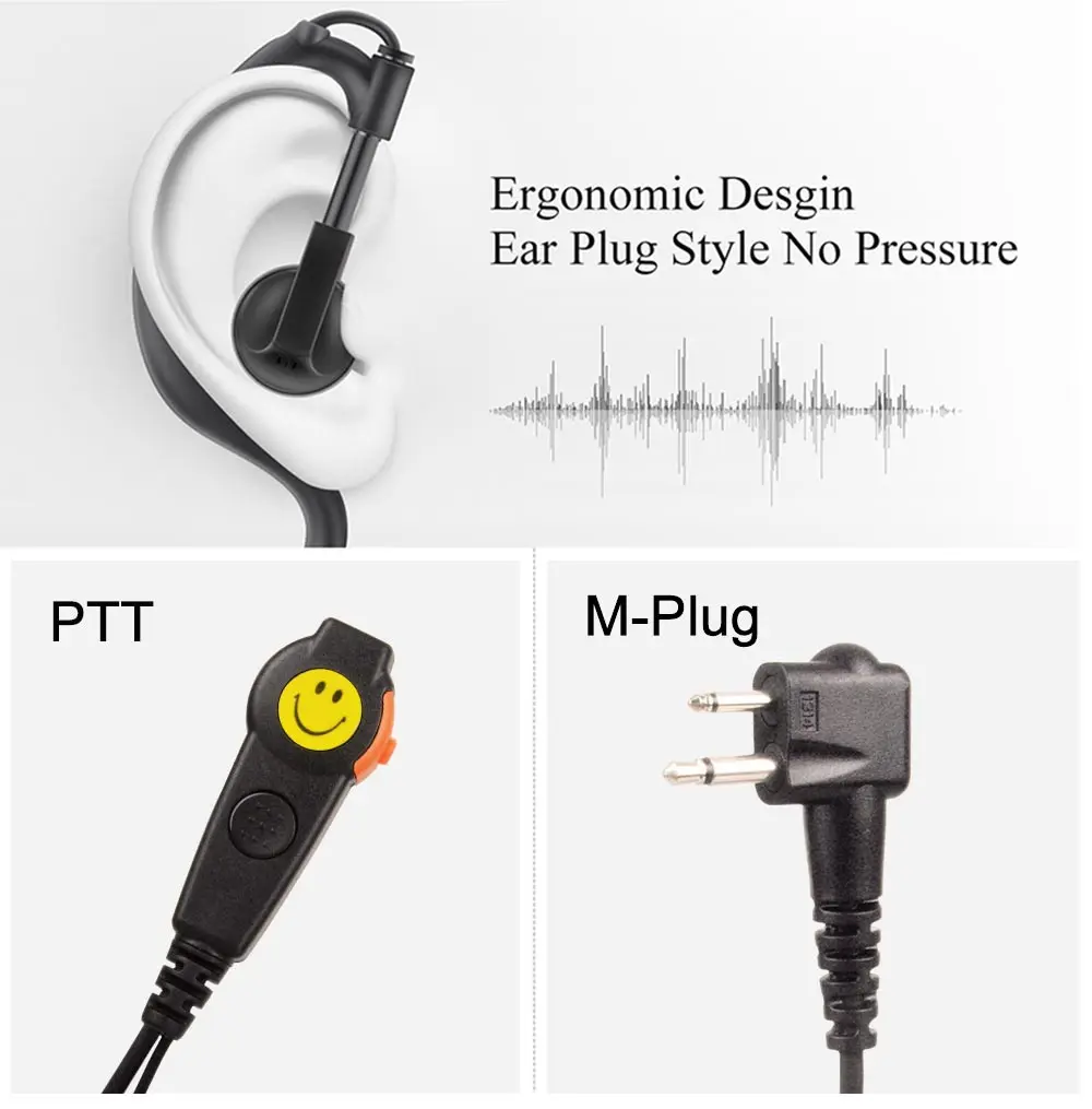 Динамик, гарнитура, рация Регулируемая G-style гарнитура микрофон двойной стандарт голосовой связи PTT для Motorola двухсторонняя рация CP040 CP125 CP140