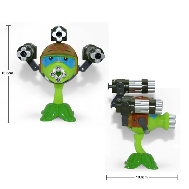 Растения против Зомби фигурки Gatling Pea Shooter аниме героев из мультфильма Мой мир