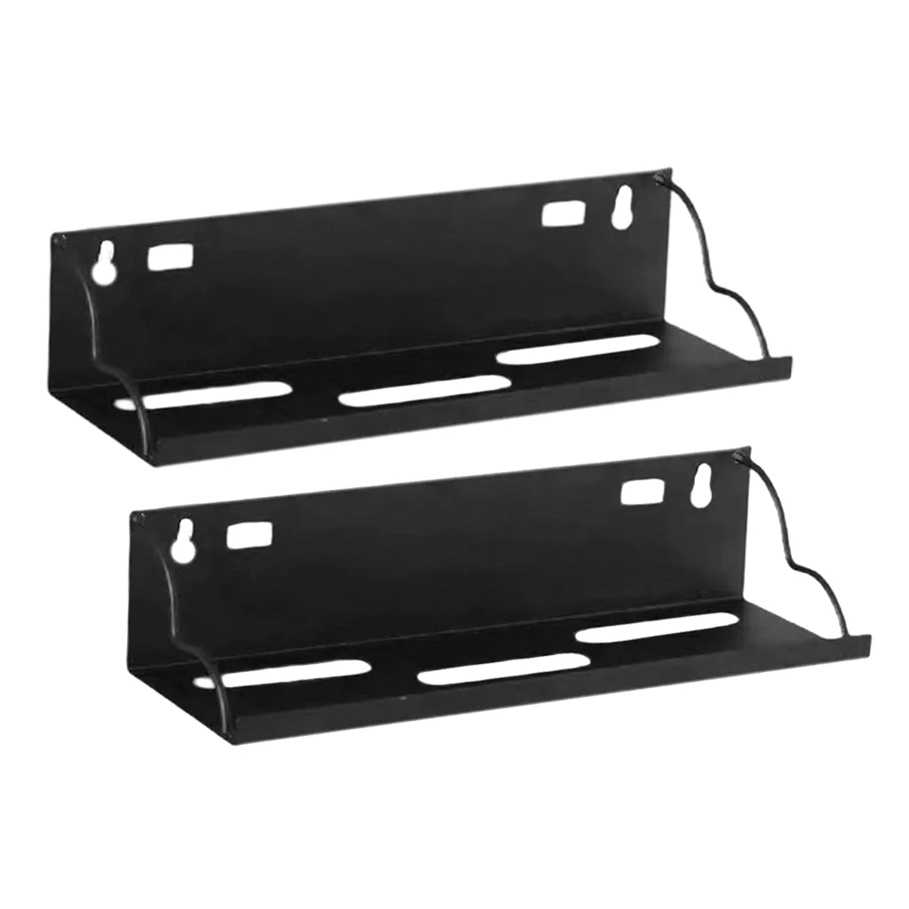 2x  Iron Wall Mounted Storage Shelf Flowerpot Rack Hanging Display Shelf 