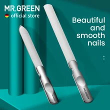 Двусторонние пилки MR.GREEN из нержавеющей стали для маникюра и педикюра, профессиональные инструменты для ухода за ногтями Двусторонние пилки MR.GREEN из нержавеющей стали для маникюра и педикюра, профессиональные инструменты для ухода за ногтями
