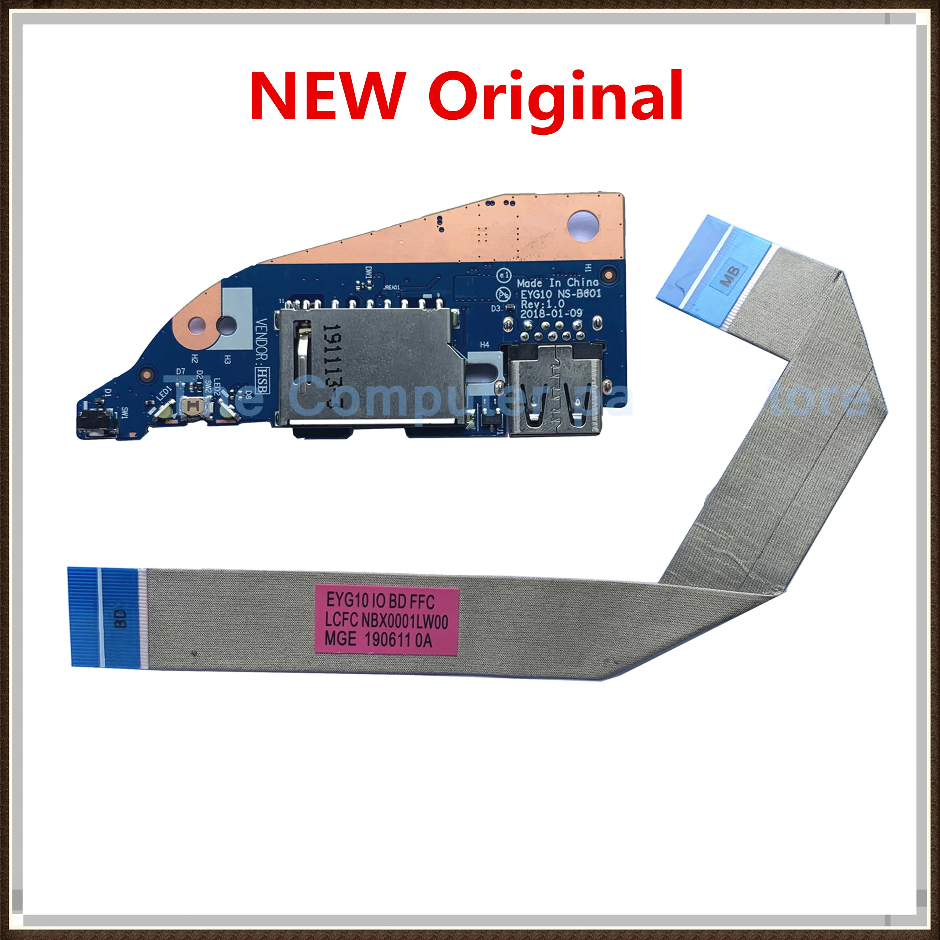 Новая Оригинальная панель питания для ноутбука Lenovo Yoga 530-14IKB Flex 6-14IKB USB плата с