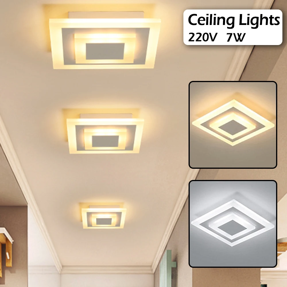 

LED Ceiling Light Creative Led Cloakroom Lamp Embedded Ceiling Lamp for Kitchen Corridor Bathroom Study Decorative Lights