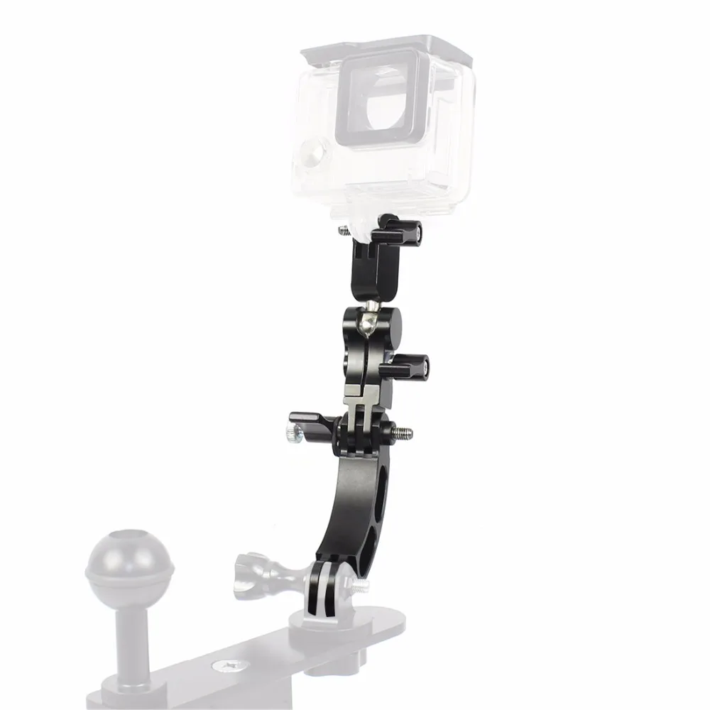 BGNing регулируемое основание Крепление для Gopro Hero 8 7 5 Xiaomi yi для sjcam для DJI Экшн камеры штатив шлем ремень крепление аксессуар