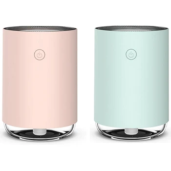 

Hot 2set 220Ml Aroma Essential Oil Diffuser Air Humidifier Aromatherapy Cool Mist Maker Fogger Green & Pink