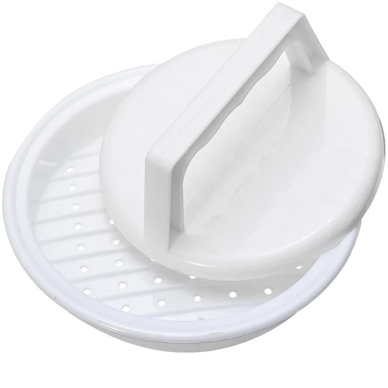 cheap 1pc DIY Stuffed Burger Press Hamburger Press Burger Meat Beef Patty Maker Molds Plastic Kitchen Grill Tools Mayitr