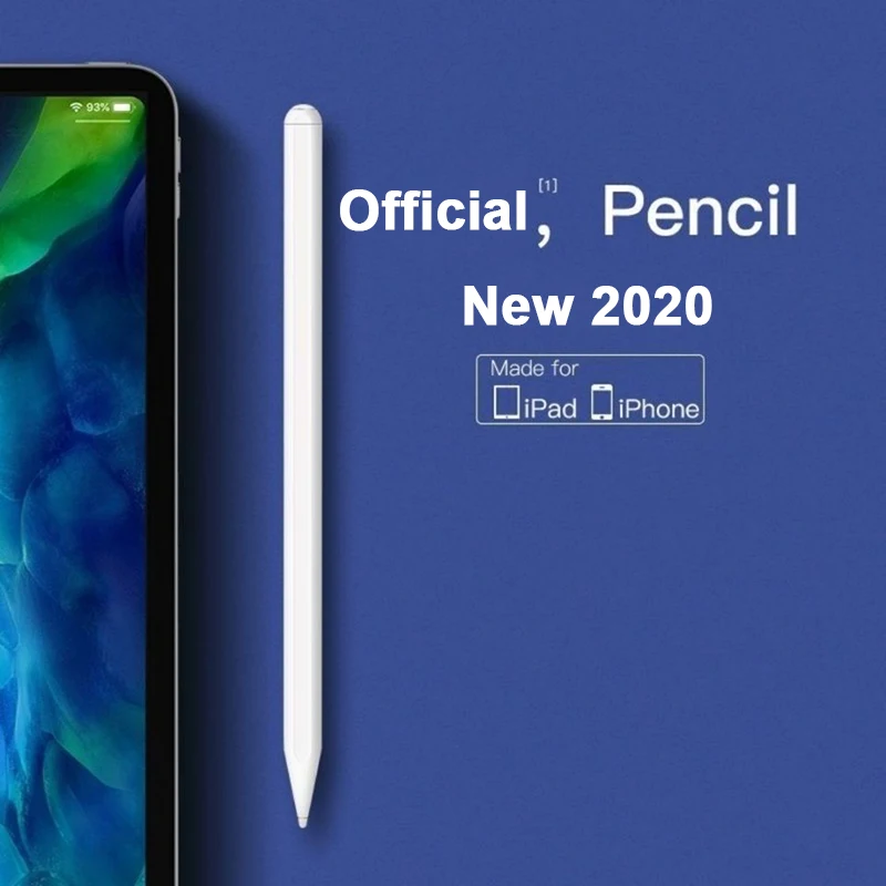 

Stylus Original Pen For 2020 Apple iPad Pro 11 12.9 10.5 9.7 mini 5 Air Smart Stylus Capacitive Pencil Palm Rejection Touch Pen
