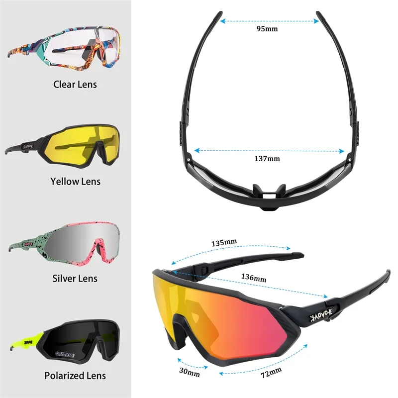 Riding Cycling Sunglasses Mtb Polarized Sports Cycling Glasses Goggles Bicycle Mountain Bike Glasses Men's Women Cycling Eyewear