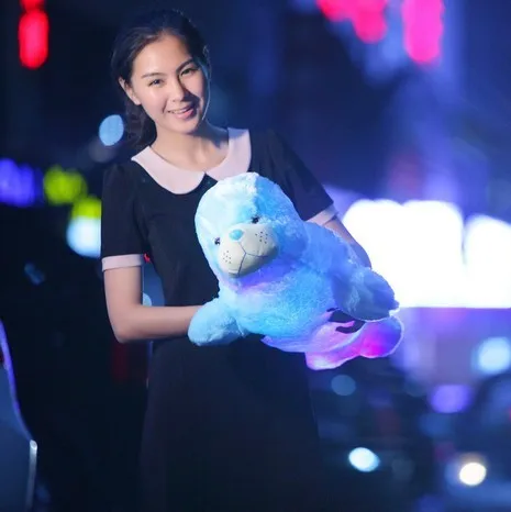 

Hot Selling Sea Lions Inductive Music Shining Doll Plush Toys-Processing Customizable Recruit Agents