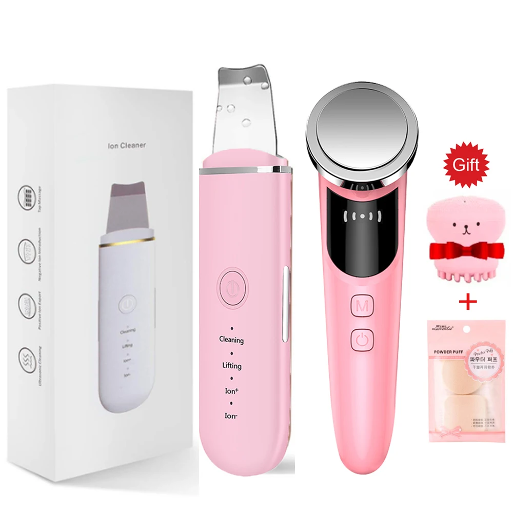 Limpiador ultrasónico de poros para el cuidado de la piel, dispositivo de masaje con vibración, eliminación de arrugas, estiramiento de ojos, 2021