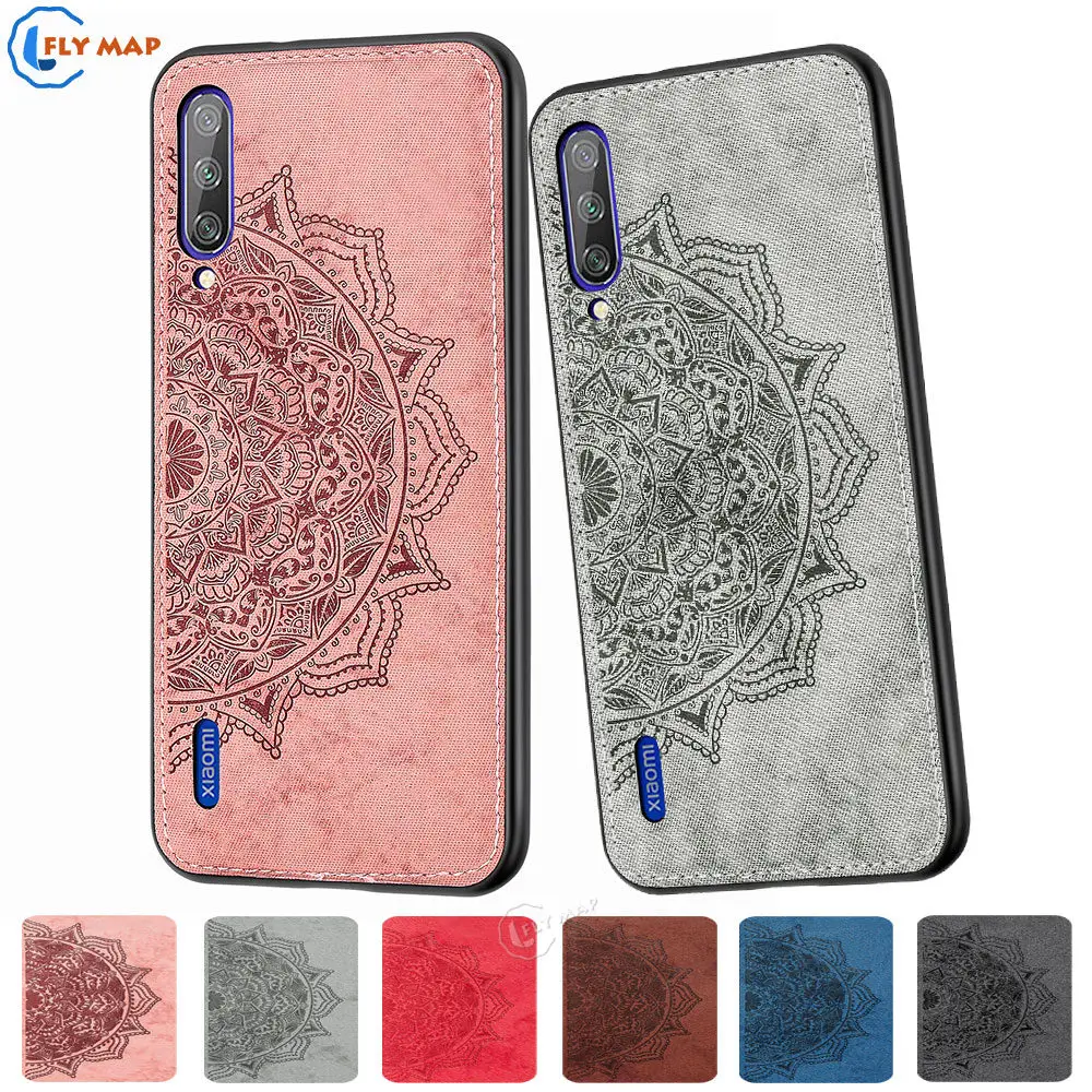 Case for Xiaomi Mi 9 Lite 9Lite Mi9 Mi9Lite Fabric Canvas Silicon Phone CC9 CC MiCC9 Protective Cover |