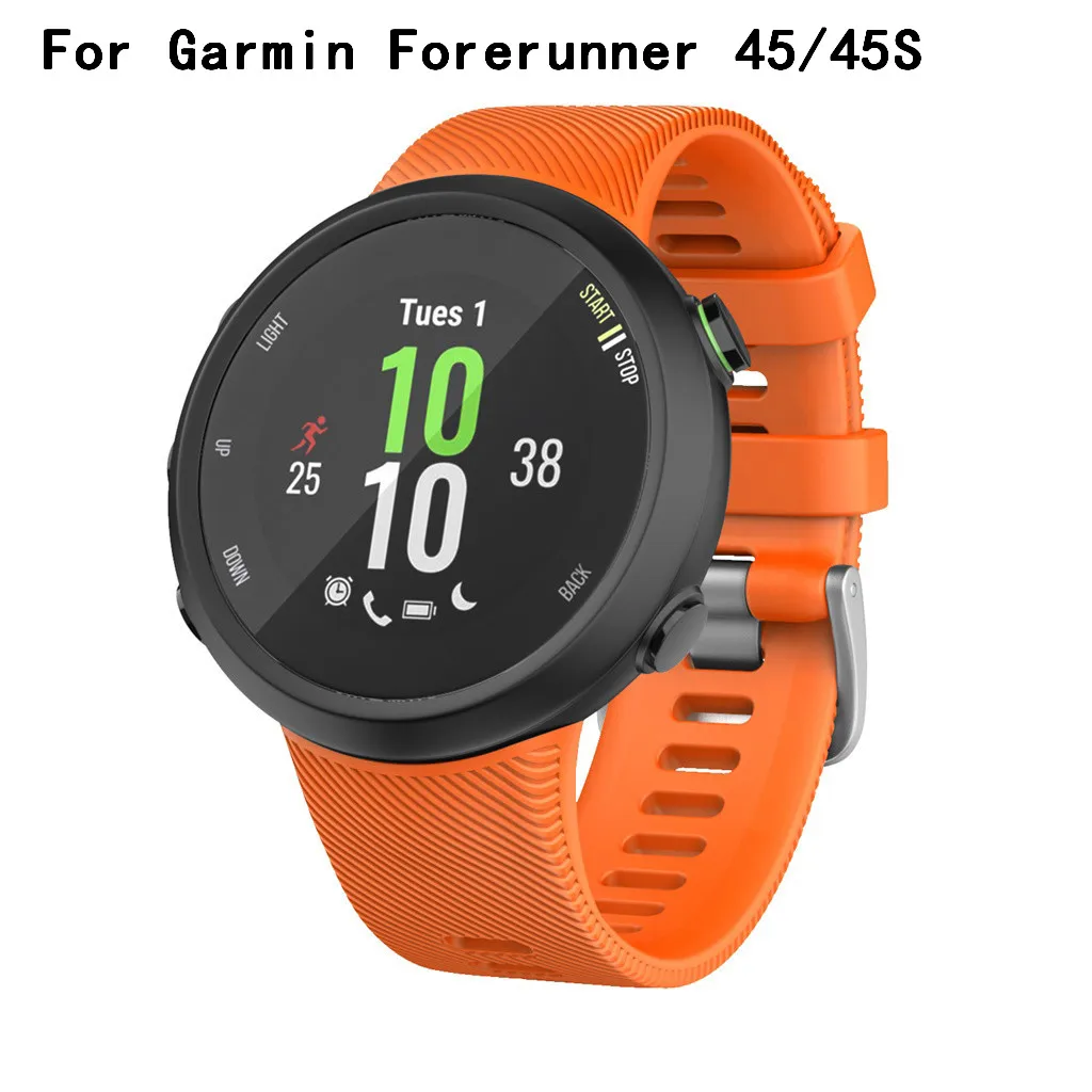 Для Garmin Forerunner 45 45S спортивный мягкий силиконовый сменный ремешок для наручных