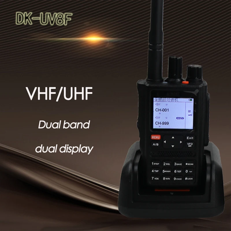 

DONGKE UV 8F Powerful Walkie Talkie 10km CB Radio station yaesu sq Transceiver VHF Long Range Portable dmr Radio comunicador