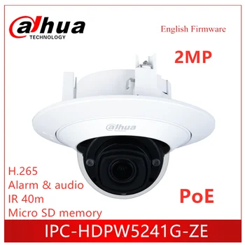 

Dahua Camera 2MP Pro AI IR Vari-focal Dome Network IP Camera IPC-HDPW5241G-ZE support Alarm audio IR 40m Security camera