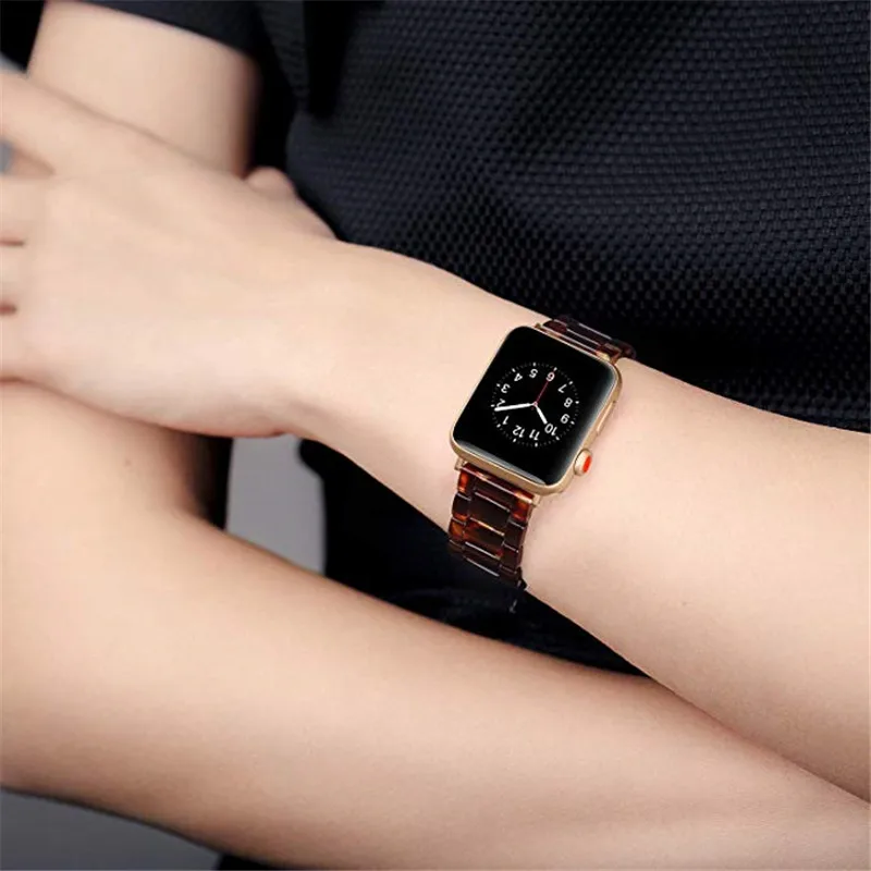 Нержавеющая сталь петля ремешок для apple watch, ремешок 38/42 мм застежка-бабочка браслеты для ремешки для часов iwatch 40 мм series 4 44 мм, версия 1, 2, 3, ремешок