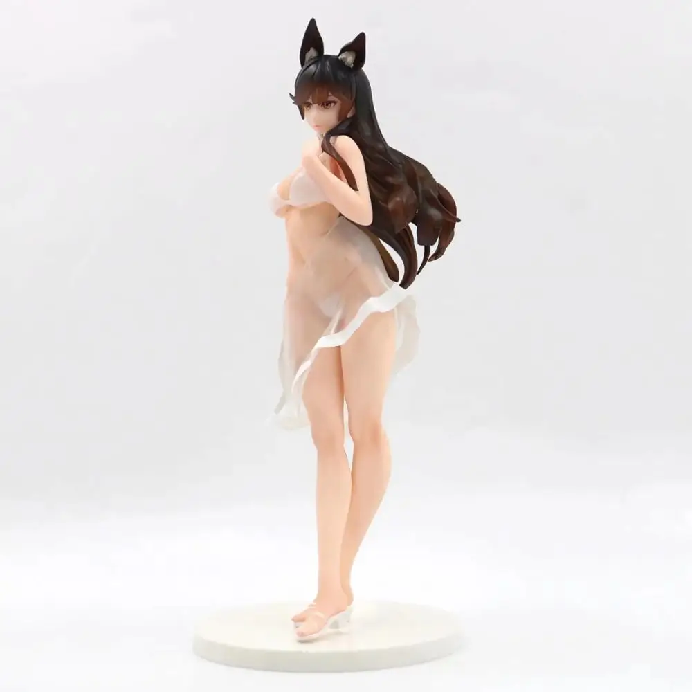 Аниме игра Azur Лейн сексуальная девушка ПВХ фигурка игрушки Аниме стенд белое платье сексуальная девушка фигурка коллекционная игрушка украшения