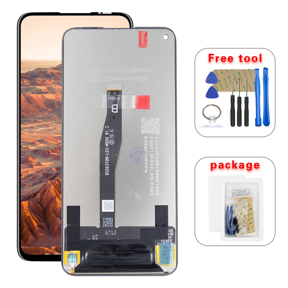 Тест для huawei Nova 5i Pro ЖК-дисплей Сенсорная панель экран дигитайзер сборка Замена