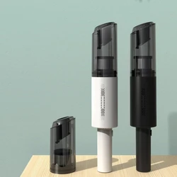 Aspiradora portátil de mano para coche, miniaspirador de succión potente de 120W y 6000pa, recargable, en seco y húmedo, doble uso, inalámbrica/con cable