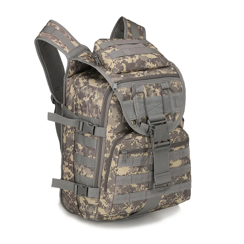 Хит, Тактический Рюкзак Molle, военный рюкзак, нейлоновый водонепроницаемый армейский рюкзак, для спорта на открытом воздухе, кемпинга, туризма, рыбалки, охоты, сумка - Цвет: Gray