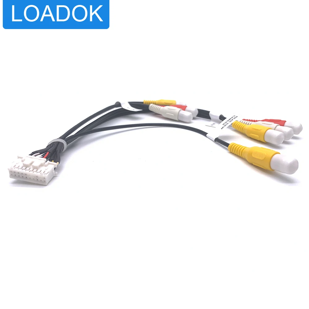 Universal 20 Pin Car Android DVD CD Navigation Radio 7 RCA Audio Out Video CCD In Wiring Harness Connector Adapter Cable | Автомобили и