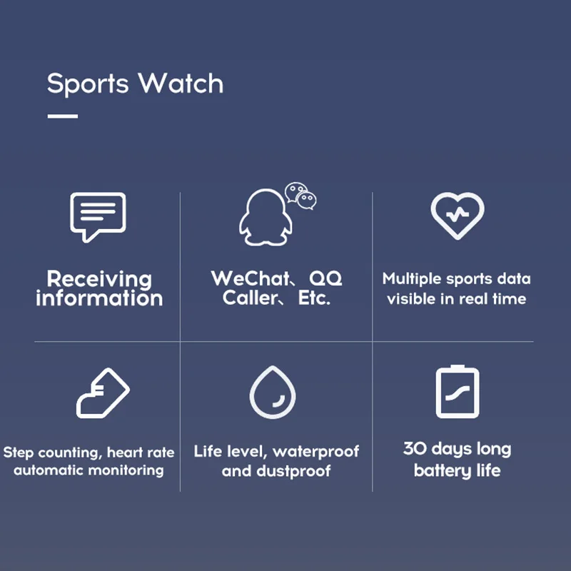 Digitale Uhr Blutdruck Herz Rate Monitor Männer Frauen Smart Armband IP67 Wasserdichte Sport Fitness Tracker Für Android IOS