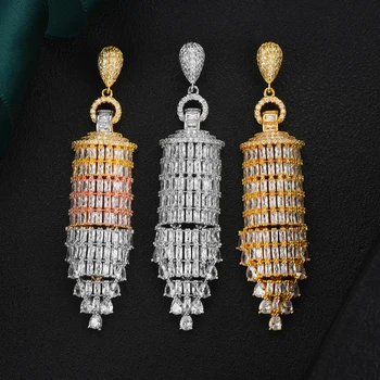 

GODKI Famous WaterDrop Earrings For Women Trendy Cubic Zircon Party Wedding Engagement Dubai Earring for Women Jewelry