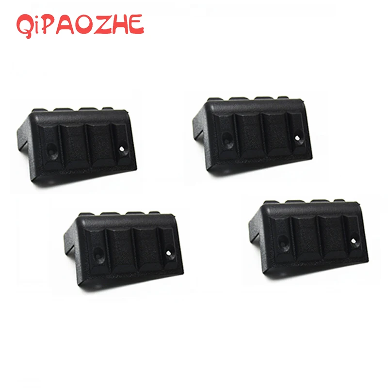 4 Pcs Plastic Black Speaker Cabinet Corner Sound Protector Box