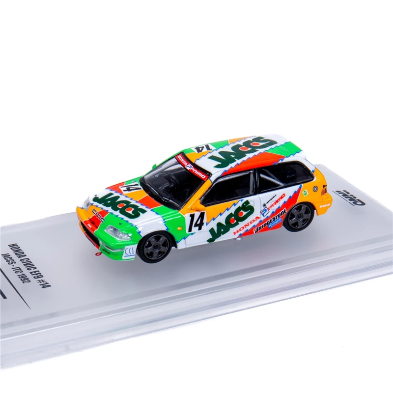 INNO64 1: 64 Honda Civic EF9 GR.#14 JACCS JTC 1992 гоночный литьем под давлением модель автомобиля