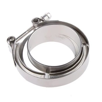 

Motorcycle Stainless Steel 2.5'' 64mm Universal Exhaust V-band Clamp Flanges