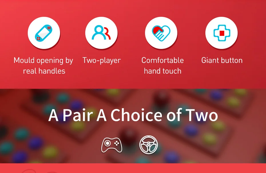 Baseus 2 шт. Игровой руль контроллеры геймпад джойстик для nintendo NS pro игровой коммутатор контроллер ручка Видео Игровой руль