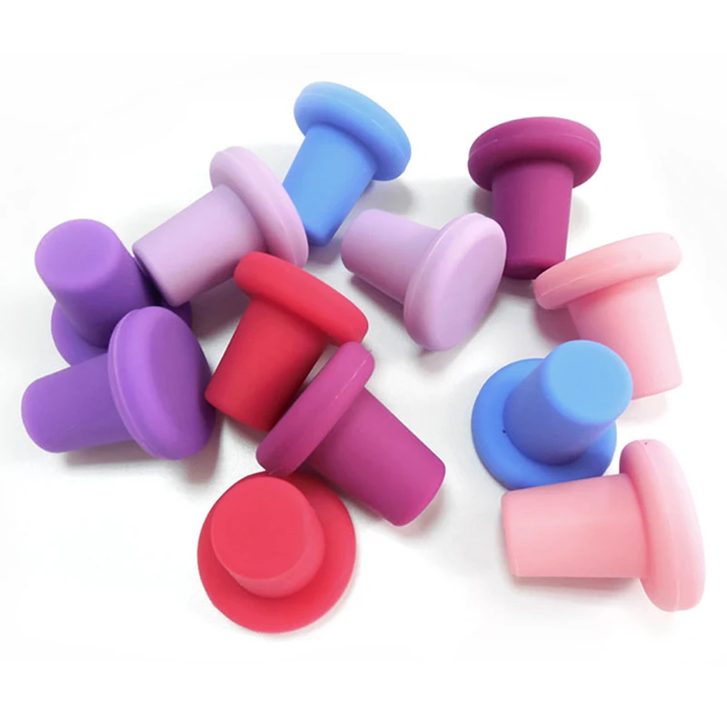 6 Colors Wine Stopper Silicone Bottle Stopper Caps