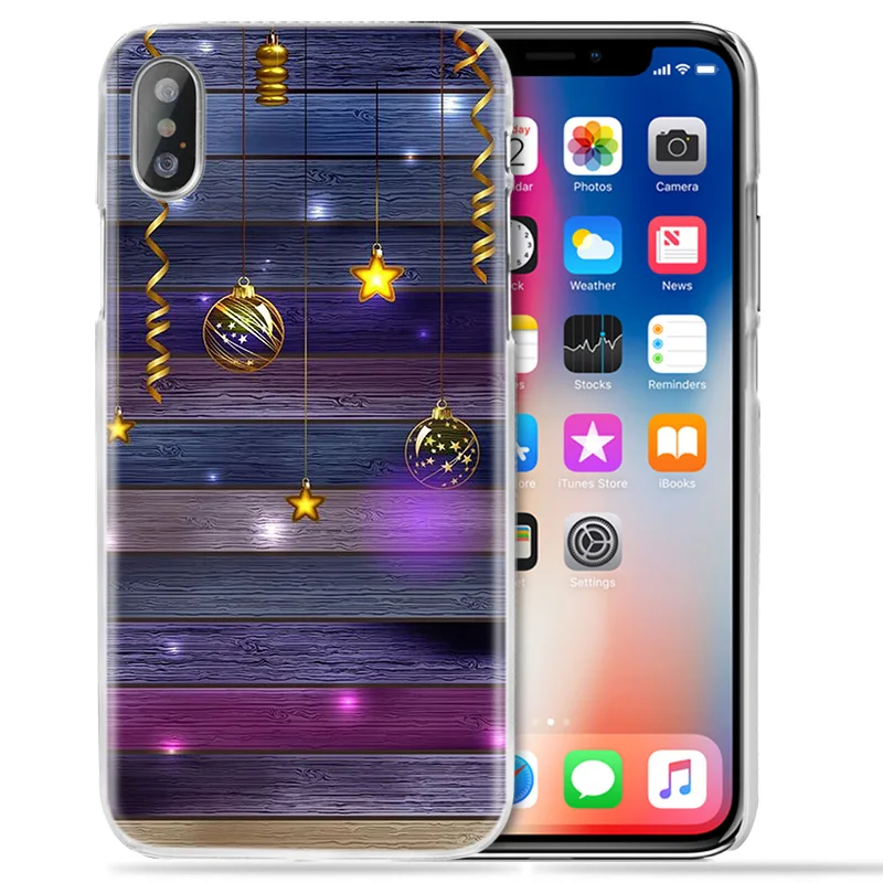 Снеговик Рождественский чехол для iPhone 11 Pro XS Max XR X 10 7 8 6 6S+ Plus 5s SE 5 4s 4 5C Жесткий Conchas PC Роскошный чехол для телефона