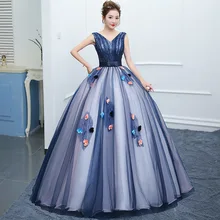 Бальное платье без рукавов из органзы с v-образным вырезом, бальные платья со шнуровкой сзади Vestidos De 15 Banco