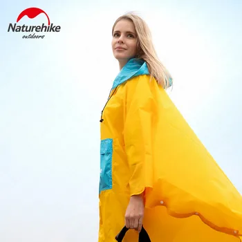 

Naturehike Fashion Windproof Raincoat Camping Hiking Poncho Ultralight Portable Coat With Backpack Unisex Outdoor Rain Cover