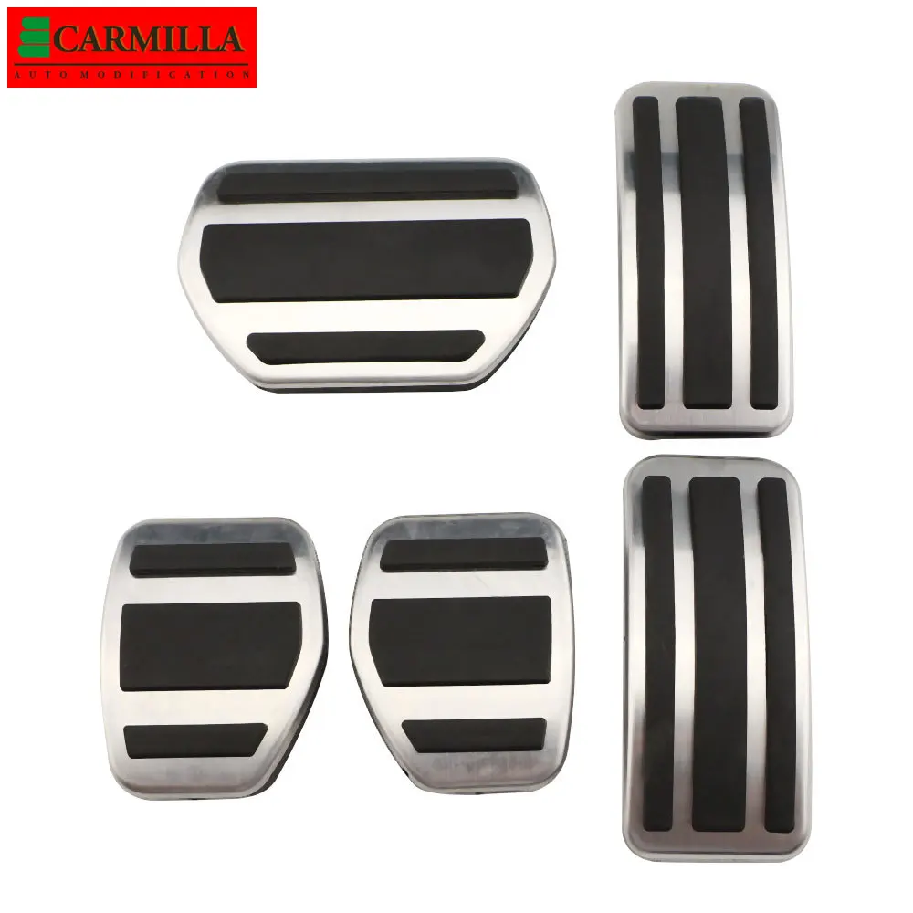 Stainless Steel Car Pedals Pads for Peugeot 207 301 307 208 2008 308 408 CC Citroen C3 C4 DS 3 4 6 DS3 DS4 DS6
