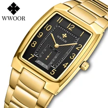 Aliexpress - WWOOR New 2021 Design Casual Mens Watches Top Brand Luxury Waterproof Stainless Steel Gold Quartz Wrist Watch Relogio Masculino