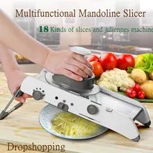 18 видов использования мандолина резак для овощей измельчитель Профессиональный Терка Фрукты Картофель Лук Резак Овощной кухонный инструмент