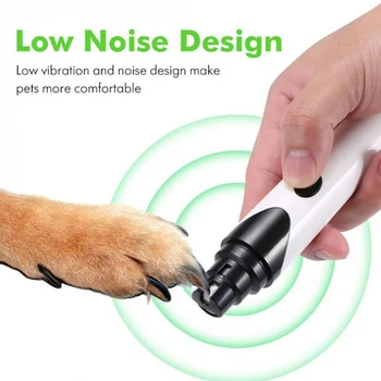 

Rechargeable Dog Nail Grinders Pet Nail Clippers Electric Dog Cat Paws Nail Grooming Trimmer Tools Dog Nail Clippers Painless